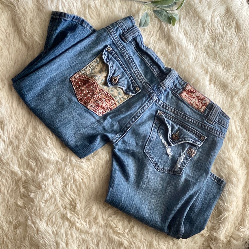 Miss Me Jeans Boot Cut Super Cute Patches!!!